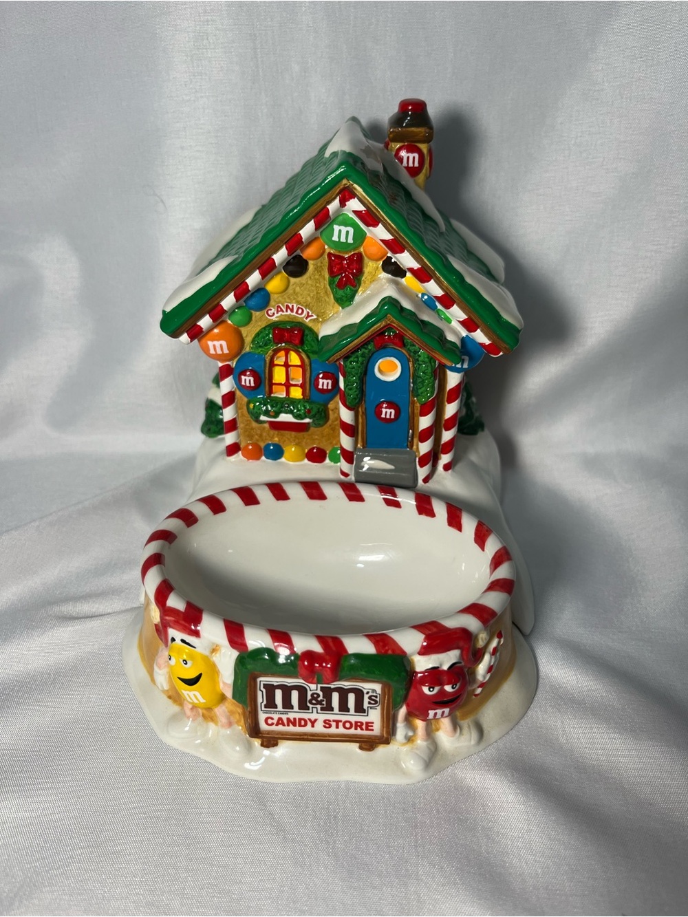 Vintage Department 56 M&M’s Candy Store Lighted House & Candy Dish Works